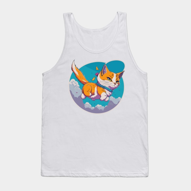 Air Elemental Cat Tank Top by SpriteGuy95